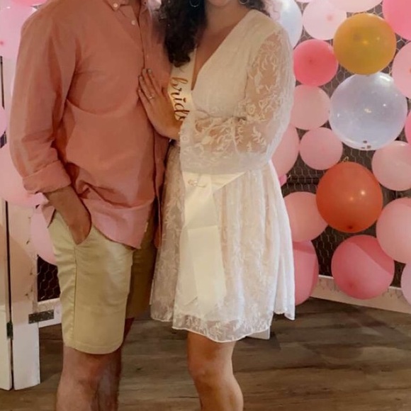 Best Behavior Button Down embroidered Dress - Picture 2 of 3